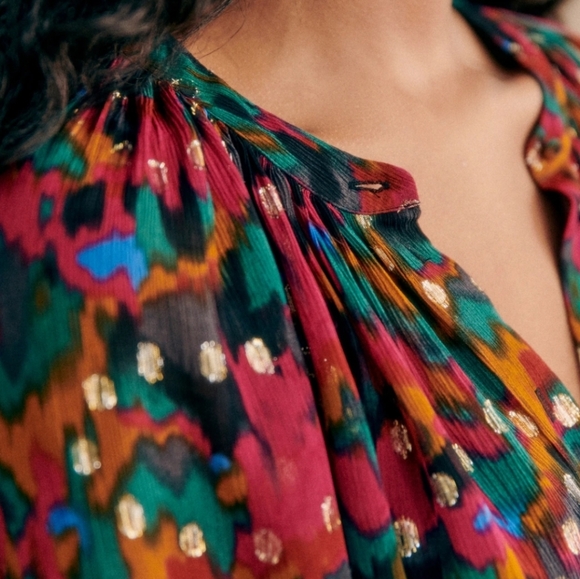 Sezane Lealys Lucky Print Shirt - Picture 3 of 6